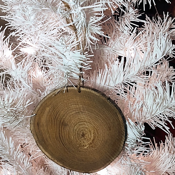 Hand Crafted Decoupage Wooden Christmas Ornament/Log Deer with Cardinal Decor - Picture 2 of 3